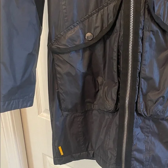 Lole Black Hooded Long Jacket - Picture 3 of 3